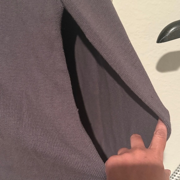 Iman Charcoal Gray Shaw Sweater Shrug Top Plus Sz 3X Flowy Chic NWT - Picture 3 of 5